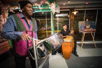 AfriCarib Steeldrum Band performing